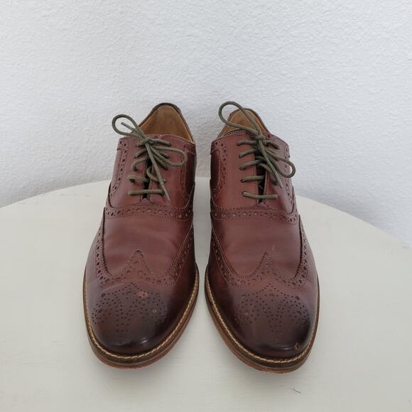Cole Haan Men\'s Grand .OS Cambridge Wingtip Oxford Brown Dress Shoes Size 10 main image 4